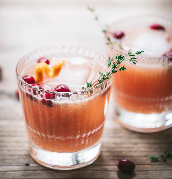 Open Drinks - Cranberry Orange Whiskey Cocktail