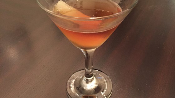 Pear Manhattan Cocktail